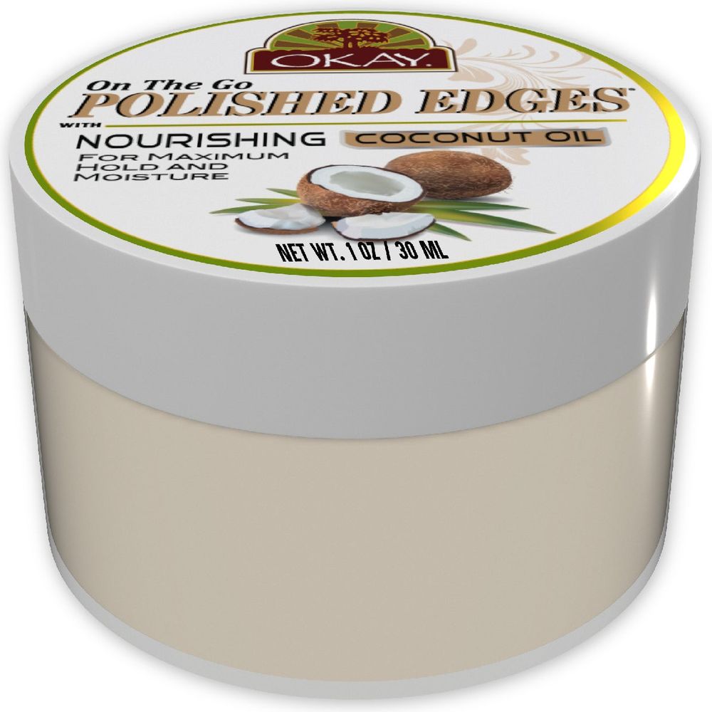 OKAY POLISHED EDGES with COCONUT OIL 1oz - Beauty Exchange Beauty Supply