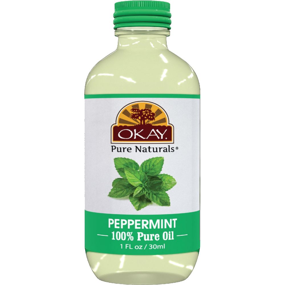 OKAY Pure Naturals 100% Peppermint Essential Oil 1oz - Beauty Exchange Beauty Supply