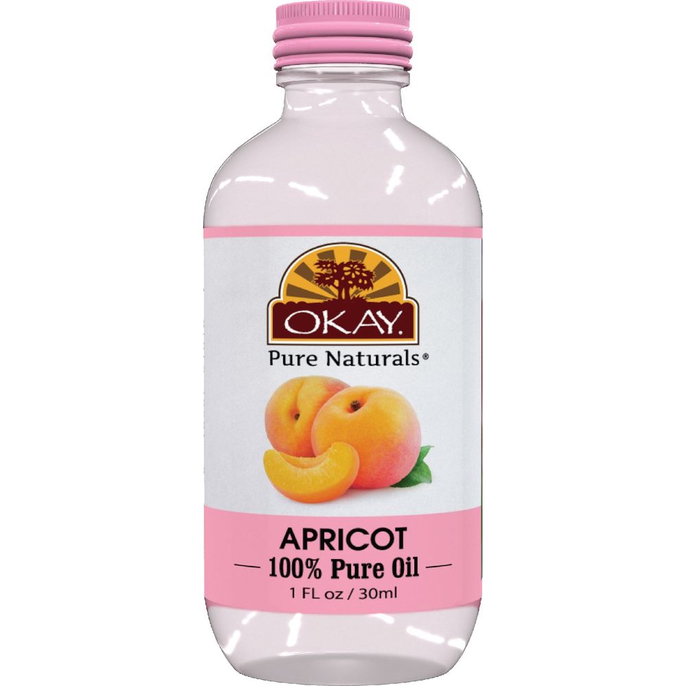 Okay Pure Naturals 100 Percent Pure Apricot Oil 1 oz - Beauty Exchange Beauty Supply