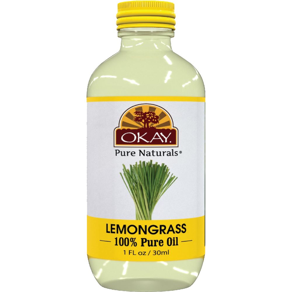 OKAY Pure Naturals 100% PURE LEMON GRASS ESSENTIAL OIL 1 Oz - Beauty Exchange Beauty Supply