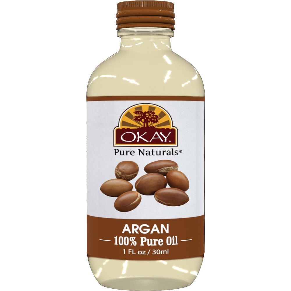 OKAY Pure Naturals 100% Pure Moroccan Argan Oil - 1oz - Beauty Exchange Beauty Supply