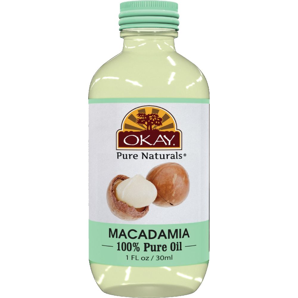 OKAY Pure Naturals 100% PURE NATURALS MACADAMIA OIL 1 Oz - Beauty Exchange Beauty Supply