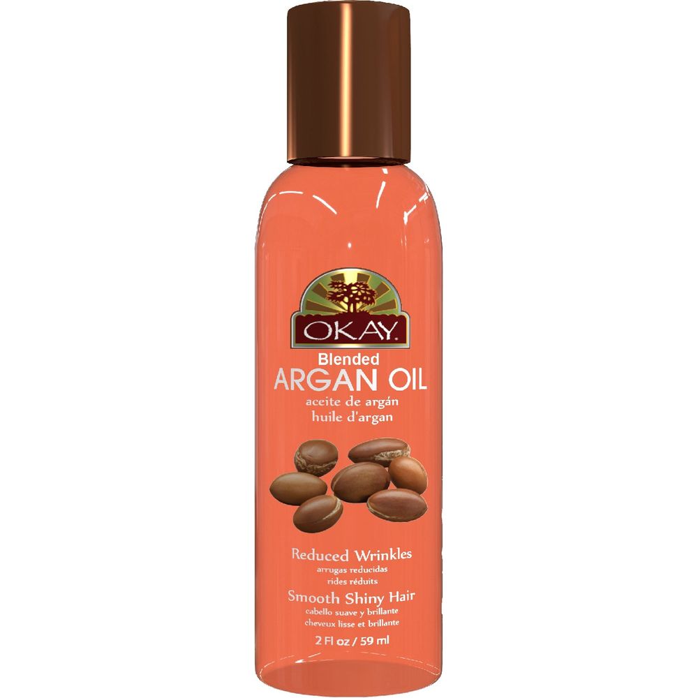 Okay Pure Naturals Argan Blended Oil for Hair and Skin 2 Oz - Beauty Exchange Beauty Supply