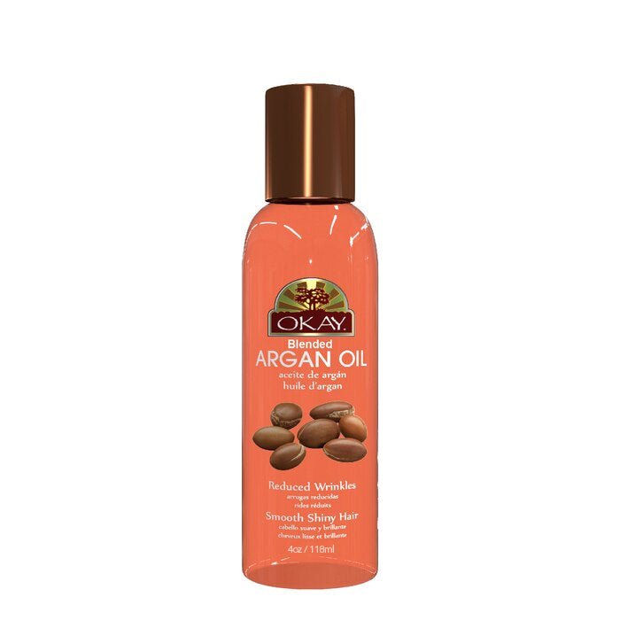 Okay Pure Naturals Argan Blended Oil for Hair and Skin 4 Oz - Beauty Exchange Beauty Supply