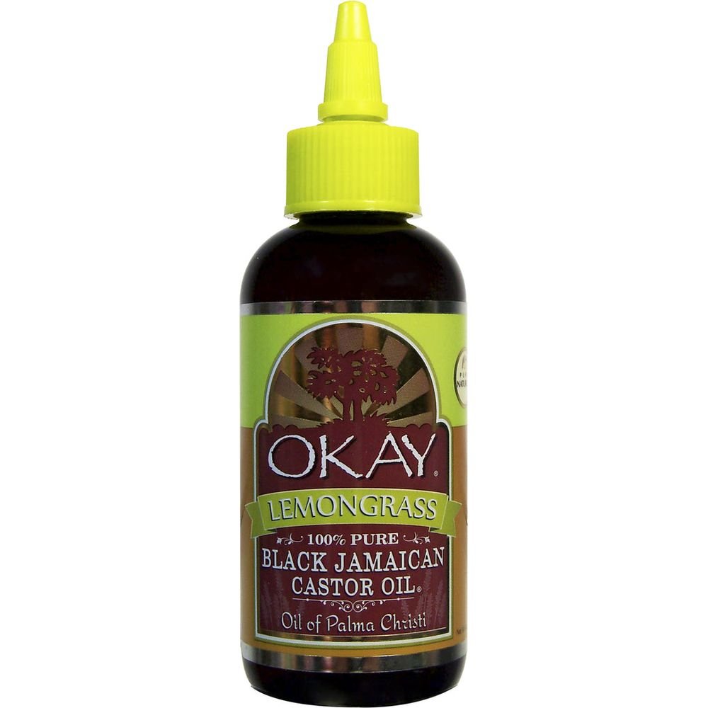 Okay Pure Naturals Black Jamaican Castor Oil with Lemongrass 4oz - Beauty Exchange Beauty Supply