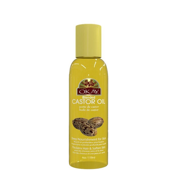Okay Pure Naturals Castor Blended Oil for Hair, Skin & Body 4oz - Beauty Exchange Beauty Supply