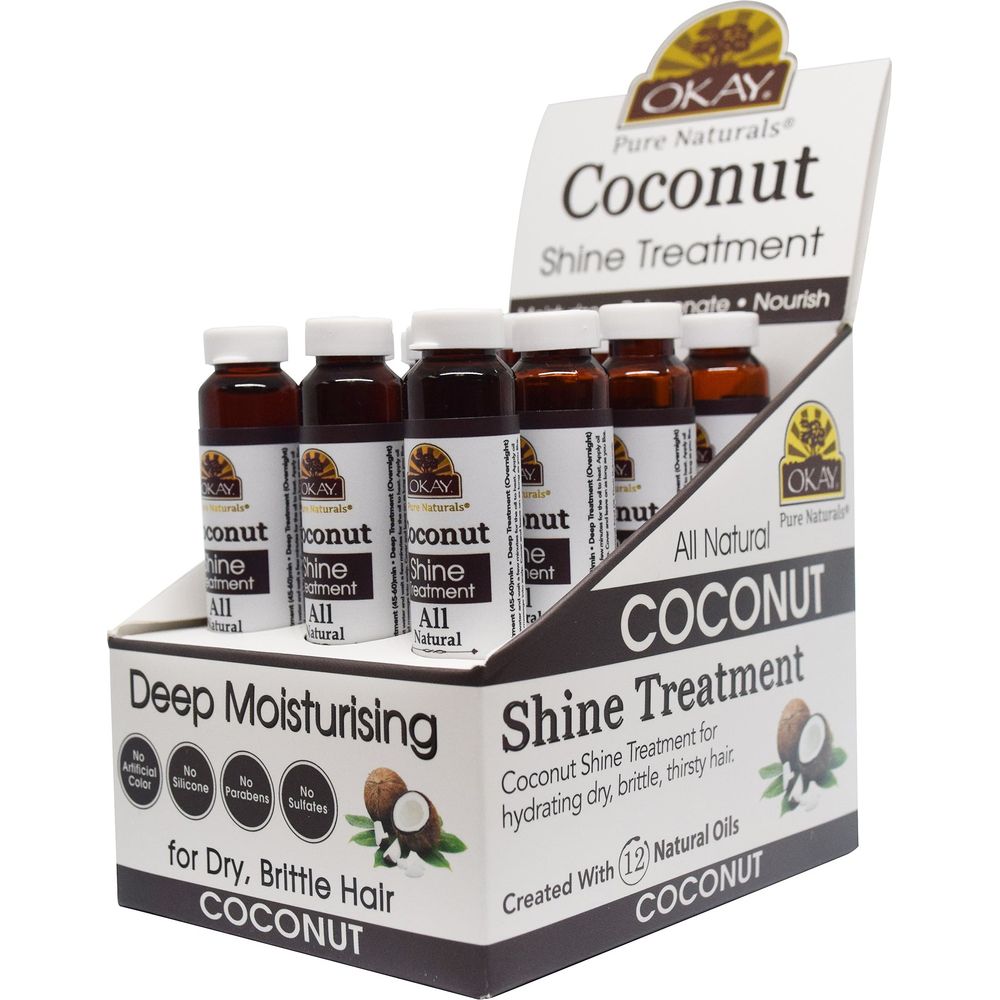 Okay Pure Naturals Coconut Shine Treatment 0.6oz - Beauty Exchange Beauty Supply