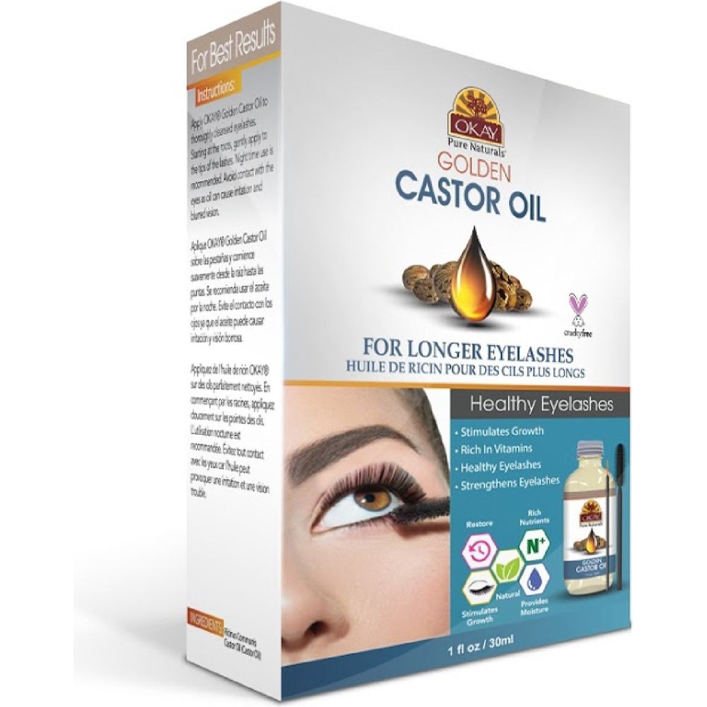 OKAY Pure Naturals Golden Castor Oil 1oz - Beauty Exchange Beauty Supply