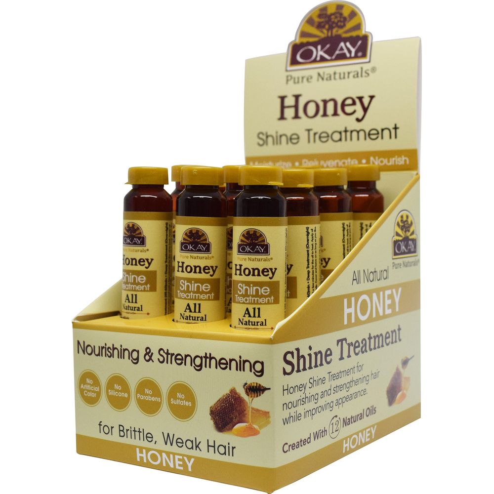 OKAY Pure Naturals HONEY SHINE TREATMENT 0.6OZ /18 ml - Beauty Exchange Beauty Supply