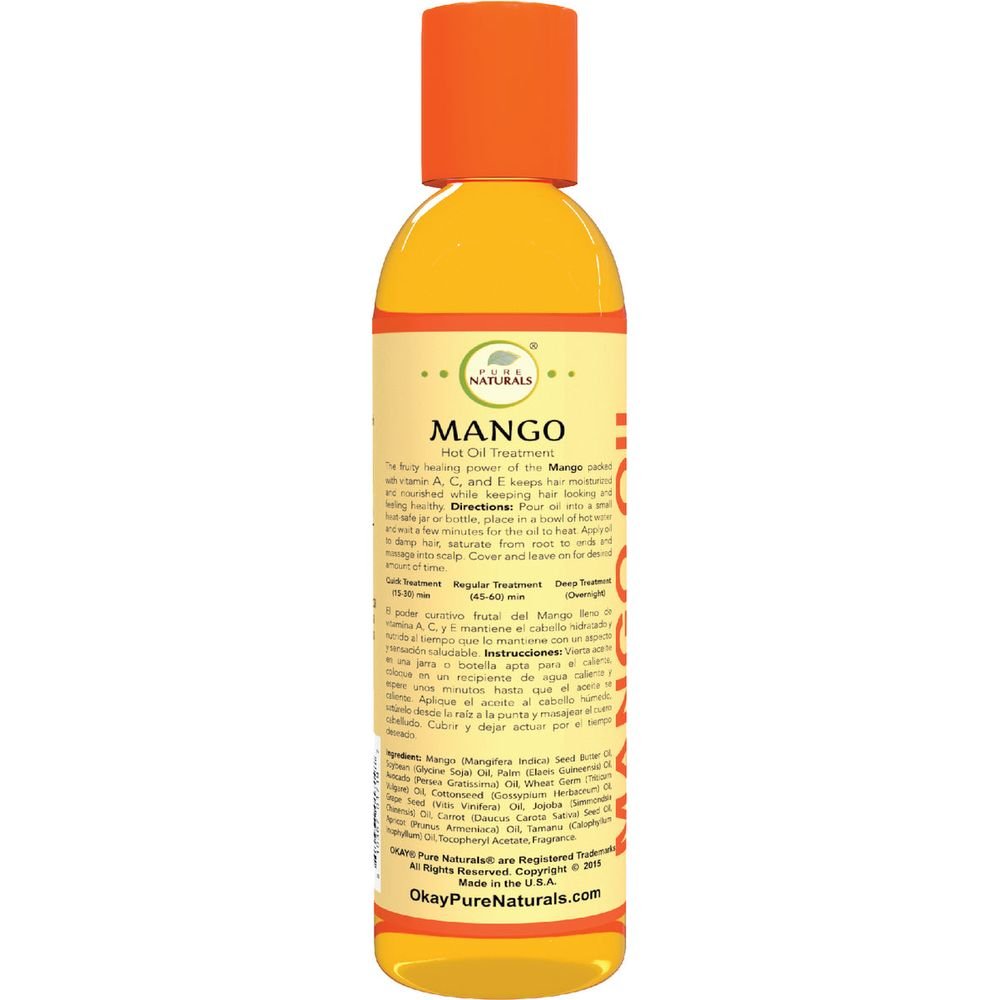 OKAY Pure Naturals HOT OIL TREATMENT MANGO 6oz - Beauty Exchange Beauty Supply