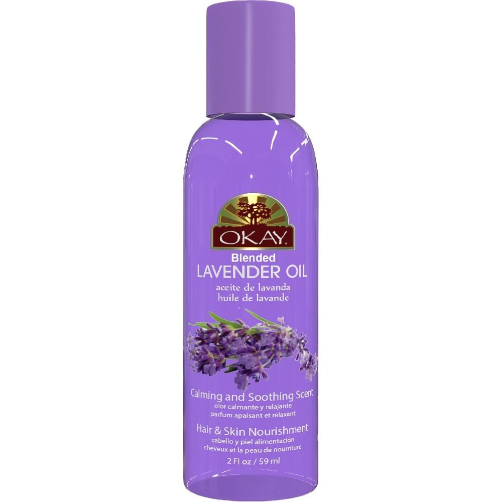 OKAY Pure Naturals Lavender Blended Oil for Hair and Skin Paraben Free 2oz - Beauty Exchange Beauty Supply