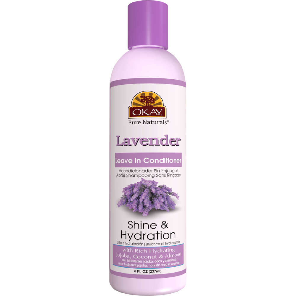 OKAY Pure Naturals LAVENDER LEAVE IN CONDITIONER 8oz - Beauty Exchange Beauty Supply