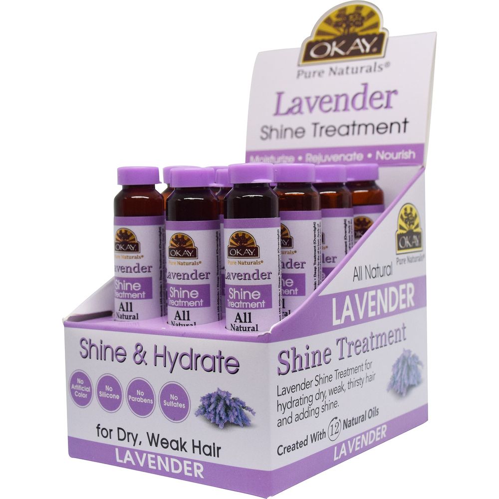OKAY Pure Naturals LAVENDER SHINE TREATMENT 0.6oz - Beauty Exchange Beauty Supply