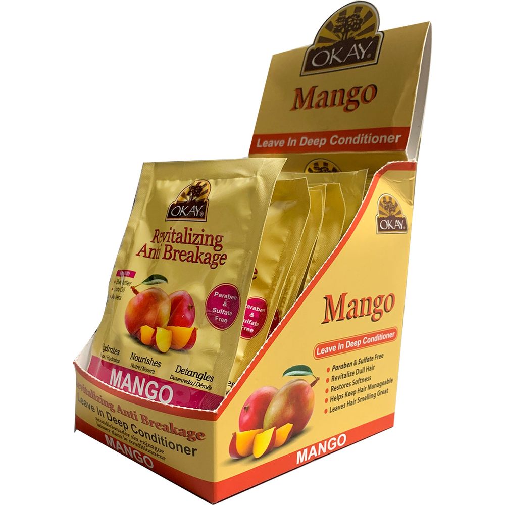 OKAY Pure Naturals MANGO LEAVE IN DEEP CONDITIONER 1.5oz - Beauty Exchange Beauty Supply