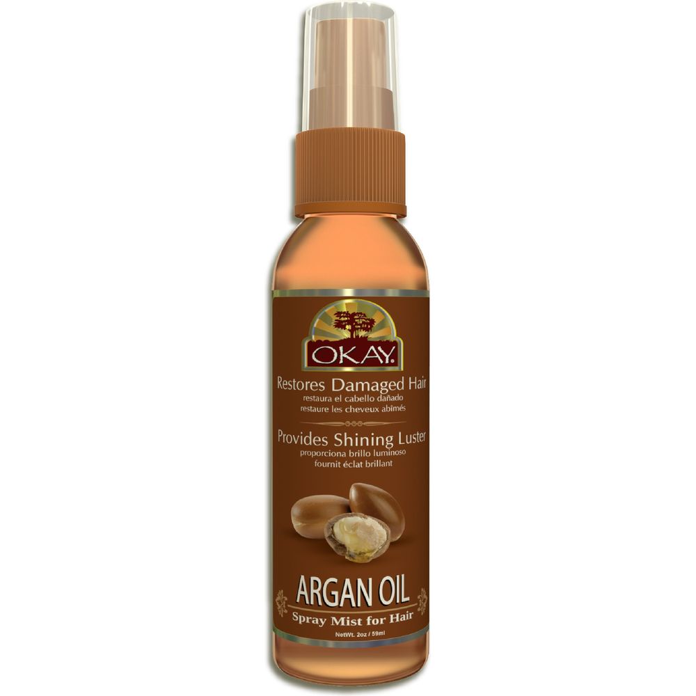 OKAY Pure Naturals MIST HAIR SPRAY with ARGAN OIL 2 Oz - Beauty Exchange Beauty Supply