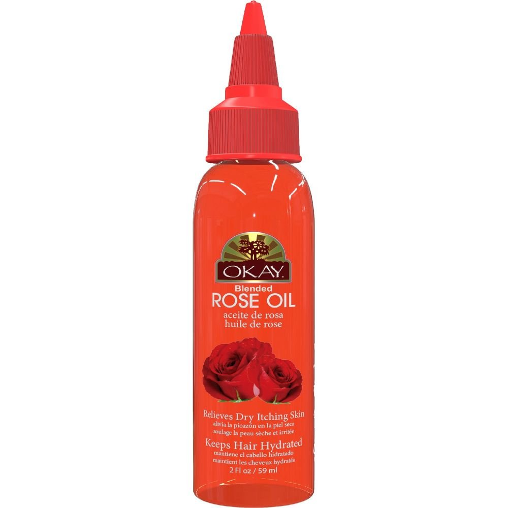 OKAY Pure Naturals Rose Blended Oil for Hair and Skin - 2oz - Beauty Exchange Beauty Supply