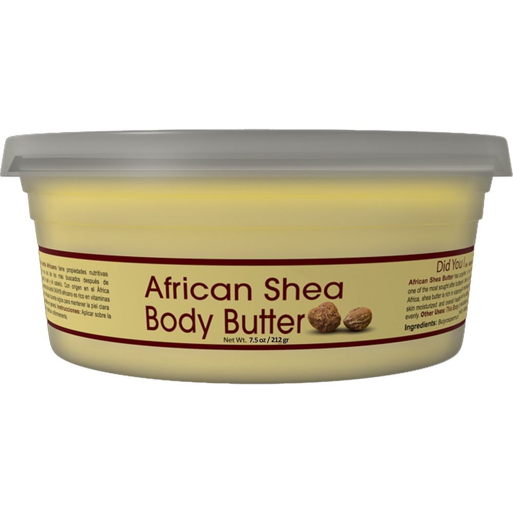 OKAY Pure Naturals Shea Butter Jar Yellow 7.5oz - Beauty Exchange Beauty Supply