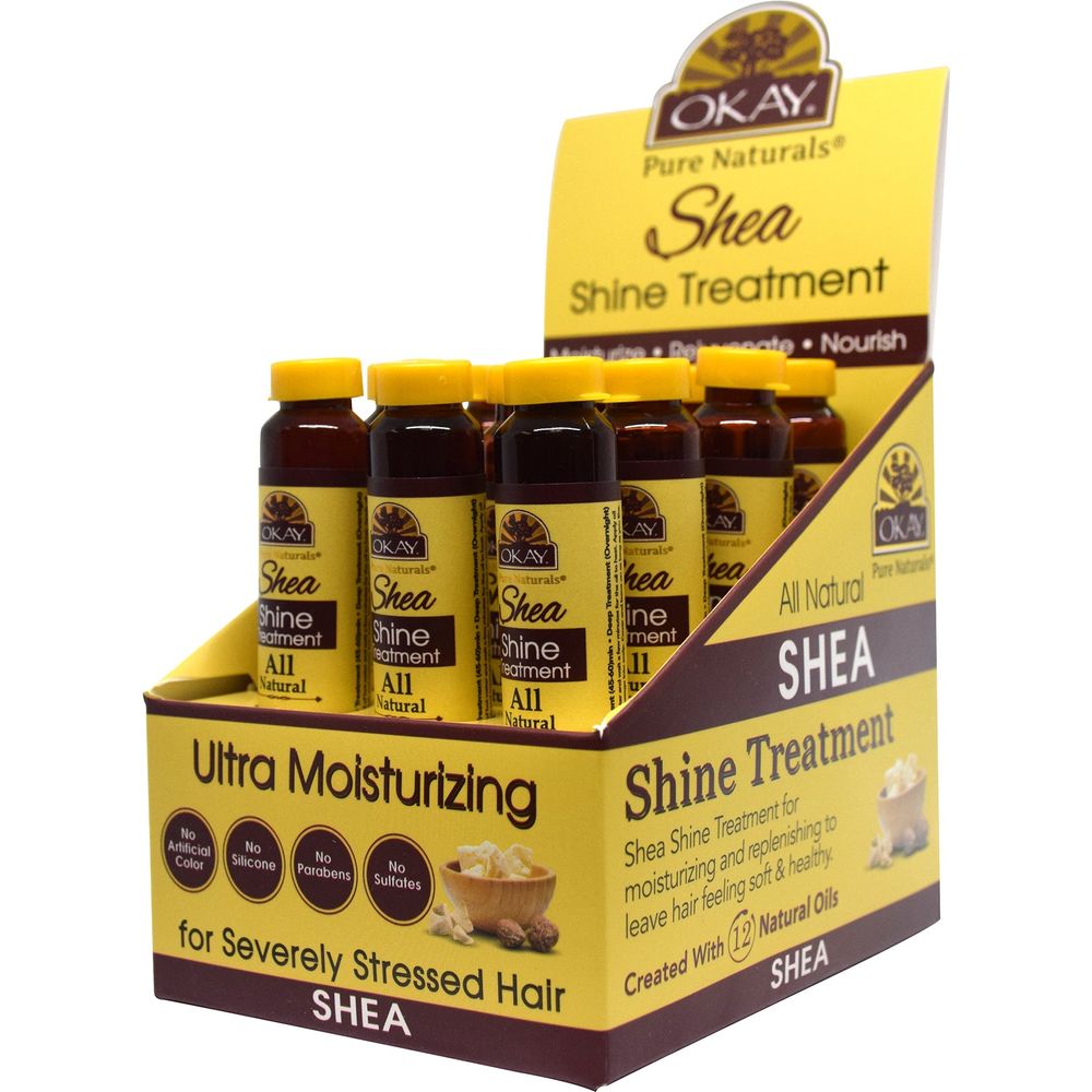 OKAY Pure Naturals SHEA SHINE TREATMENT 0.6OZ /18 ml - Beauty Exchange Beauty Supply