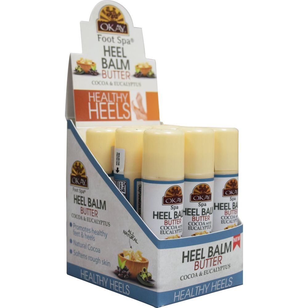 OKAY Pure Naturals SPA HEEL BALM TUBE Cocoa & Eucalyptus 0.05oz - Beauty Exchange Beauty Supply