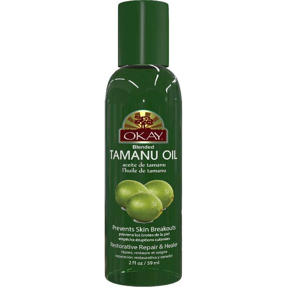 OKAY Pure Naturals TAMANU OIL for HAIR & SKIN Paraben FREE 2oz / 59ml - Beauty Exchange Beauty Supply