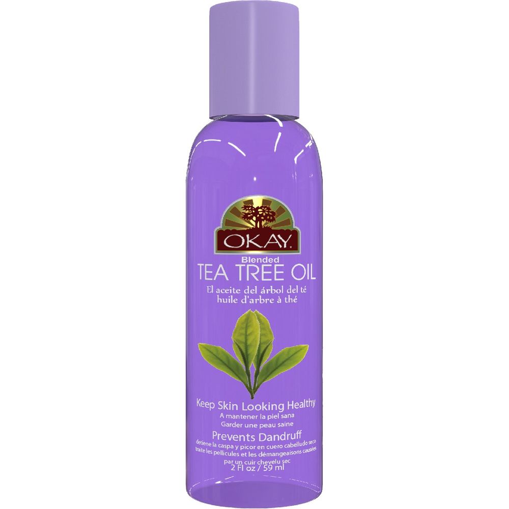 OKAY Pure Naturals TEA TREE BLENDED OIL for HAIR, SCALP & SKIN 2oz / 59ml - Beauty Exchange Beauty Supply