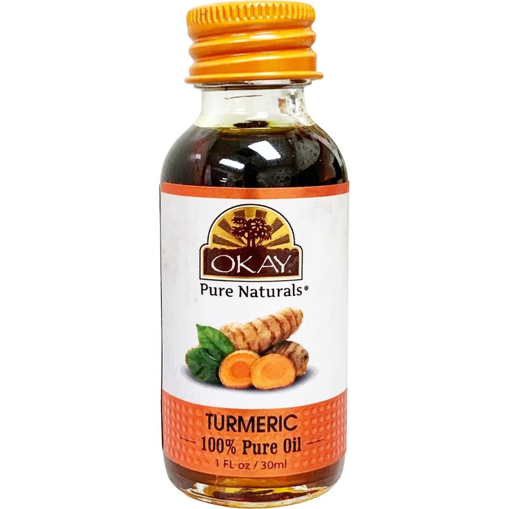 OKAY Pure Naturals Turmeric 100% Pure Oil 1oz/30ml - Beauty Exchange Beauty Supply