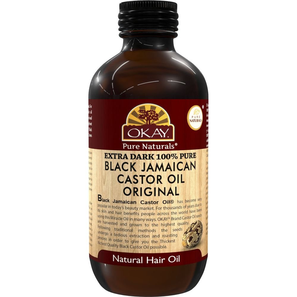 Okay Pure Naturals Xtra Dark Black Jamaican Castor Oil 4oz - Beauty Exchange Beauty Supply