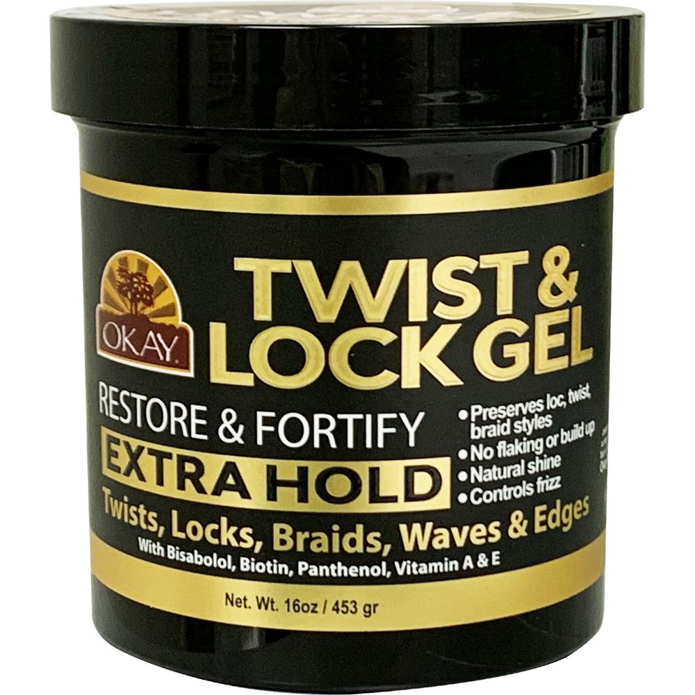 OKAY Twist & Lock Gel - Restore & Fortify - EXTRA HOLD 16oz/453gr - Beauty Exchange Beauty Supply
