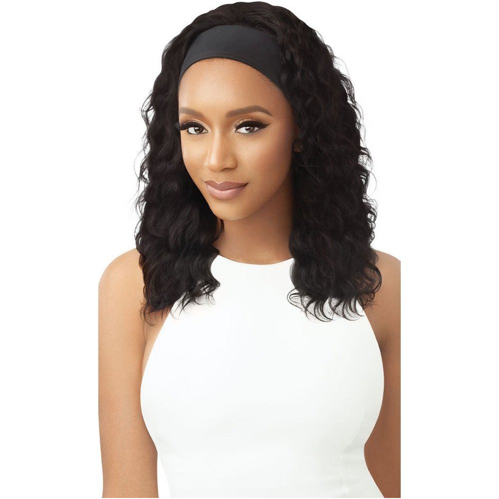 Outre 100% Unprocessed Human Hair Headband Wig - Wet & Wavy Loose Deep 20" - Beauty Exchange Beauty Supply
