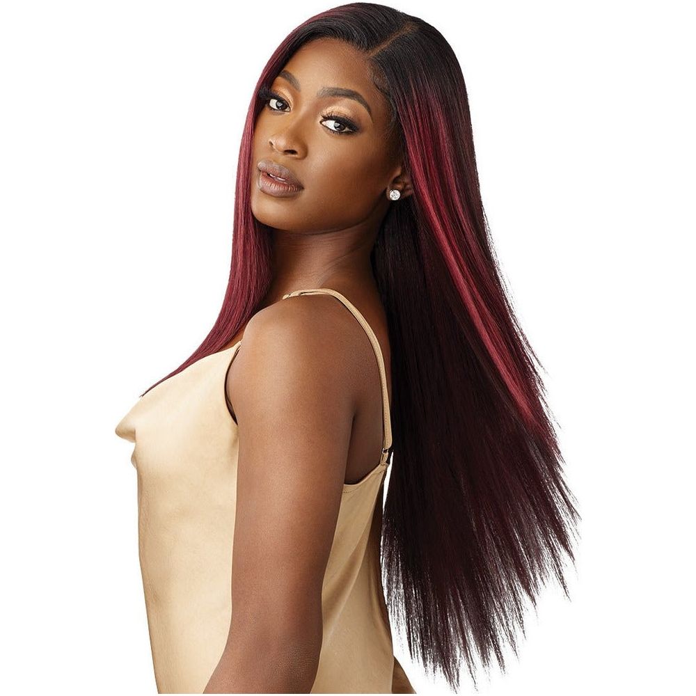 Outre 5x5 Lace Closure Wig 100% Human Hair Blend Wig - YAKI STRAIGHT 26" - Beauty Exchange Beauty Supply