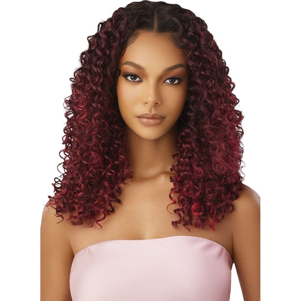 Outre Airtied 100% Fully Hand-Tied Human Hair Blend HD Lace Wig - Dominican Curly 22" - Beauty Exchange Beauty Supply