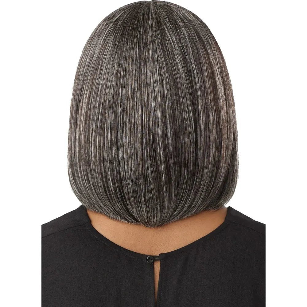 Outre Fab & Fly Cull Cap Wig Gray Glamour Human Hair Full Wig - Deria - Beauty Exchange Beauty Supply