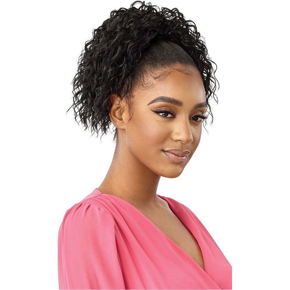 Outre Pretty Quick Synthetic Drawstring Ponytail - Deep Twist Curl 12" - Beauty Exchange Beauty Supply