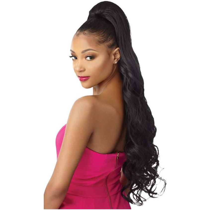 Outre Pretty Quick Synthetic Drawstring Ponytail - Evan 30" - Beauty Exchange Beauty Supply