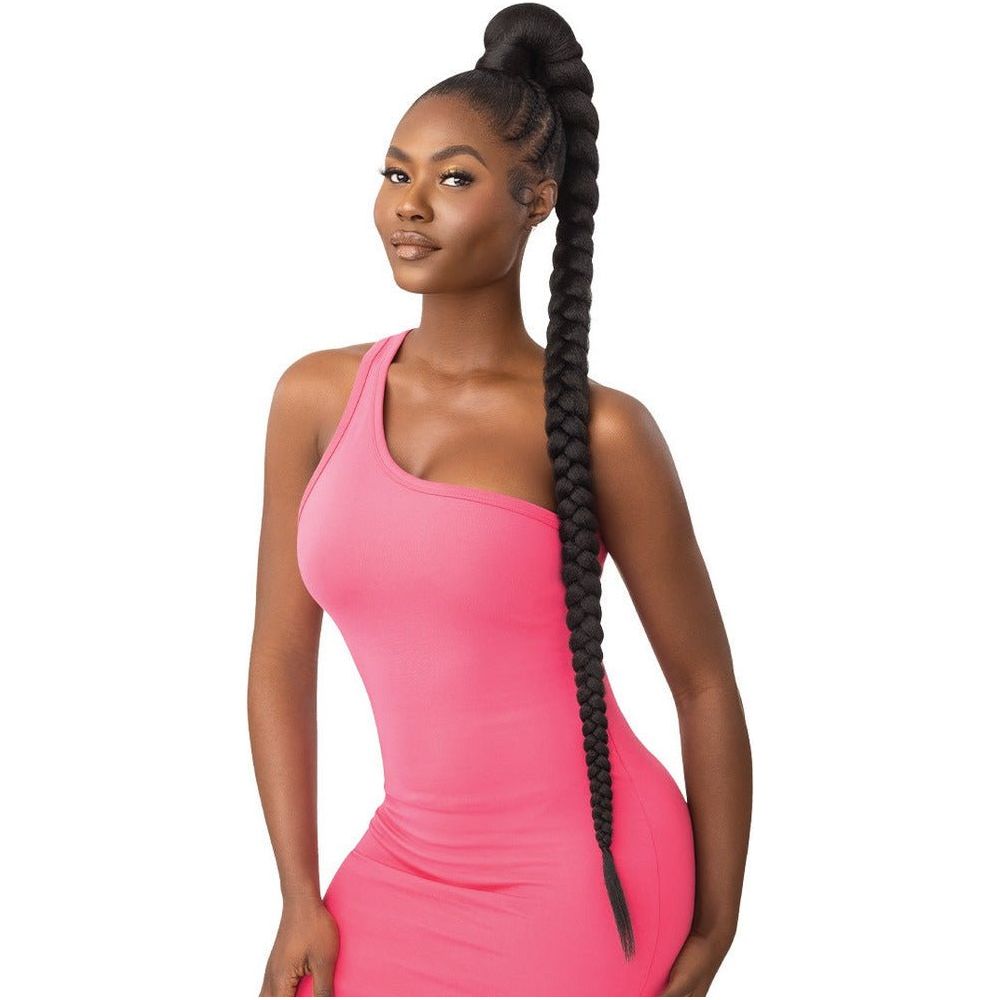 Outre Pretty Quick Wrap Pony Synthetic Ponytail - Natural Braided Ponytail 42" - Beauty Exchange Beauty Supply