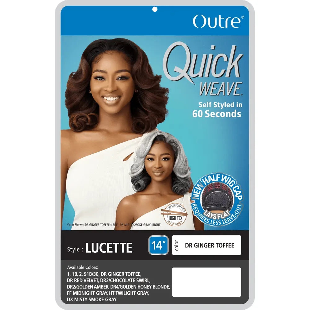 Outre Quick Weave Synthetic Half Wig - Lucette - Beauty Exchange Beauty Supply
