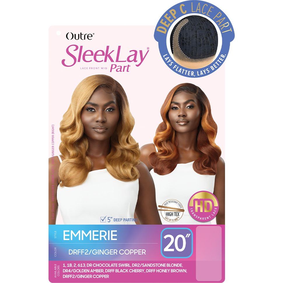 Outre Sleek Lay Part Synthetic HD Deep C Lace Part Wig - Emmerie - Beauty Exchange Beauty Supply