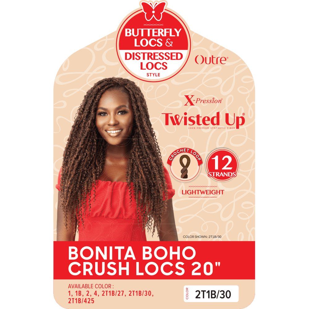 Outre Twisted Up Synthetic Crochet - Bonita Boho Crush Locs 20" - Beauty Exchange Beauty Supply