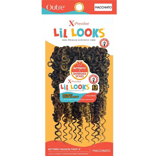 Outre X-Pression Lil Looks Crochet Braiding Hair - Butterfly Passion Twist 8" - Beauty Exchange Beauty Supply