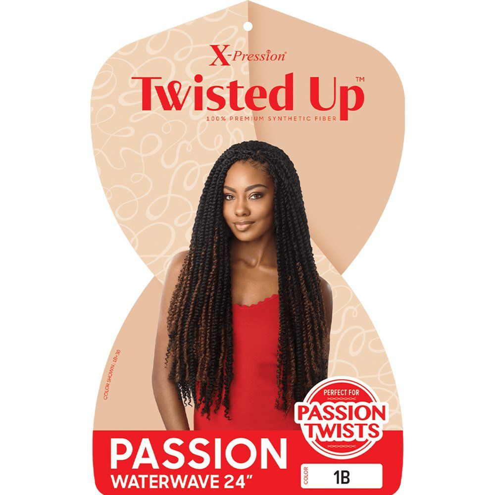 Outre X-pression Twisted-Up Crochet Braid - Passion Waterwave 24" - Beauty Exchange Beauty Supply