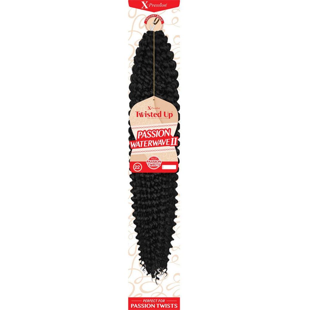 Outre X-Pression Twisted Up Crochet Braid - Passion Waterwave II 22" - Beauty Exchange Beauty Supply
