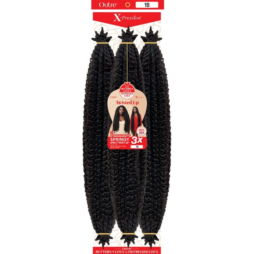 Outre X-Pression Twisted Up Crochet Hair - 3X Springy Afro Twist 30" - Beauty Exchange Beauty Supply
