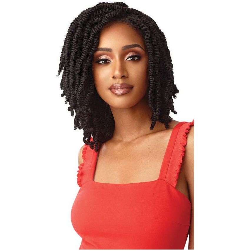 Outre X-Pression Twisted Up Synthetic Lace Front Wig - Straight Bomb Twist 14" - Beauty Exchange Beauty Supply
