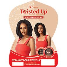 Outre X-Pression Twisted Up Synthetic Lace Front Wig - Straight Bomb Twist 14" - Beauty Exchange Beauty Supply