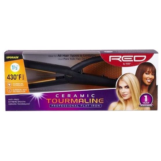 Red by Kiss 1 1/2" Ceramic Flat Iron - Beauty Exchange Beauty Supply