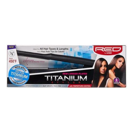 Red by Kiss 1/2" Titanium Styler Temperature Control - Beauty Exchange Beauty Supply