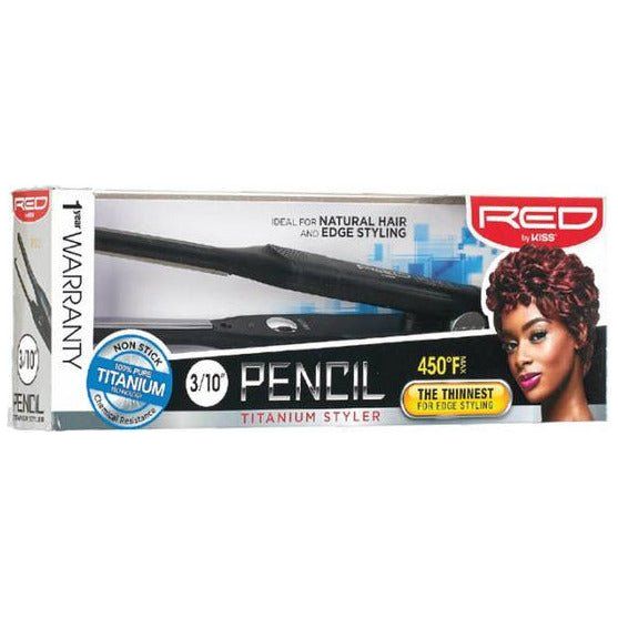 Red by Kiss 3/10" Pencil Titanium Flat Iron - Beauty Exchange Beauty Supply
