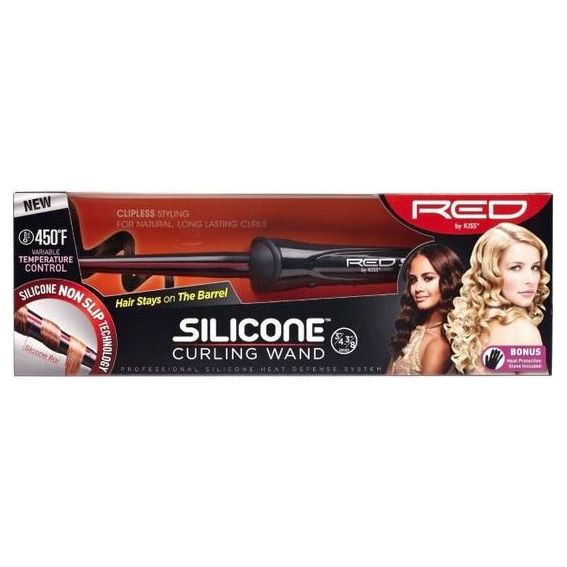Red by Kiss 3/4"-3/8" Silicone Curling Wand - Beauty Exchange Beauty Supply
