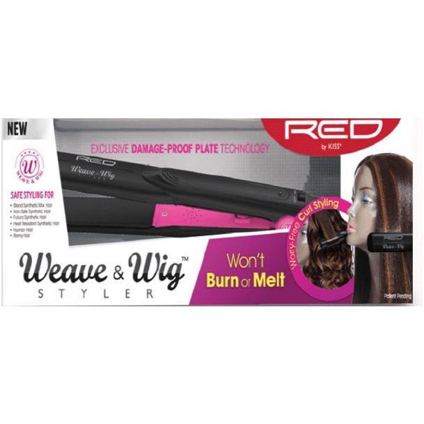 Red by Kiss Weave & Wig Styler Flat Iron - Beauty Exchange Beauty Supply