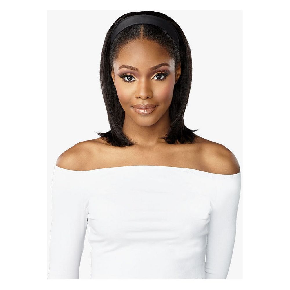 Sensationnel 10A Human Hair Headband Wig - Straight 14" - Beauty Exchange Beauty Supply